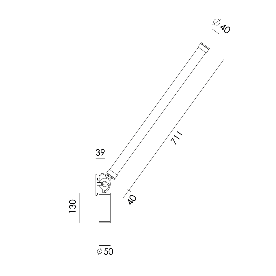 mr. tubes led wall driver on fixture