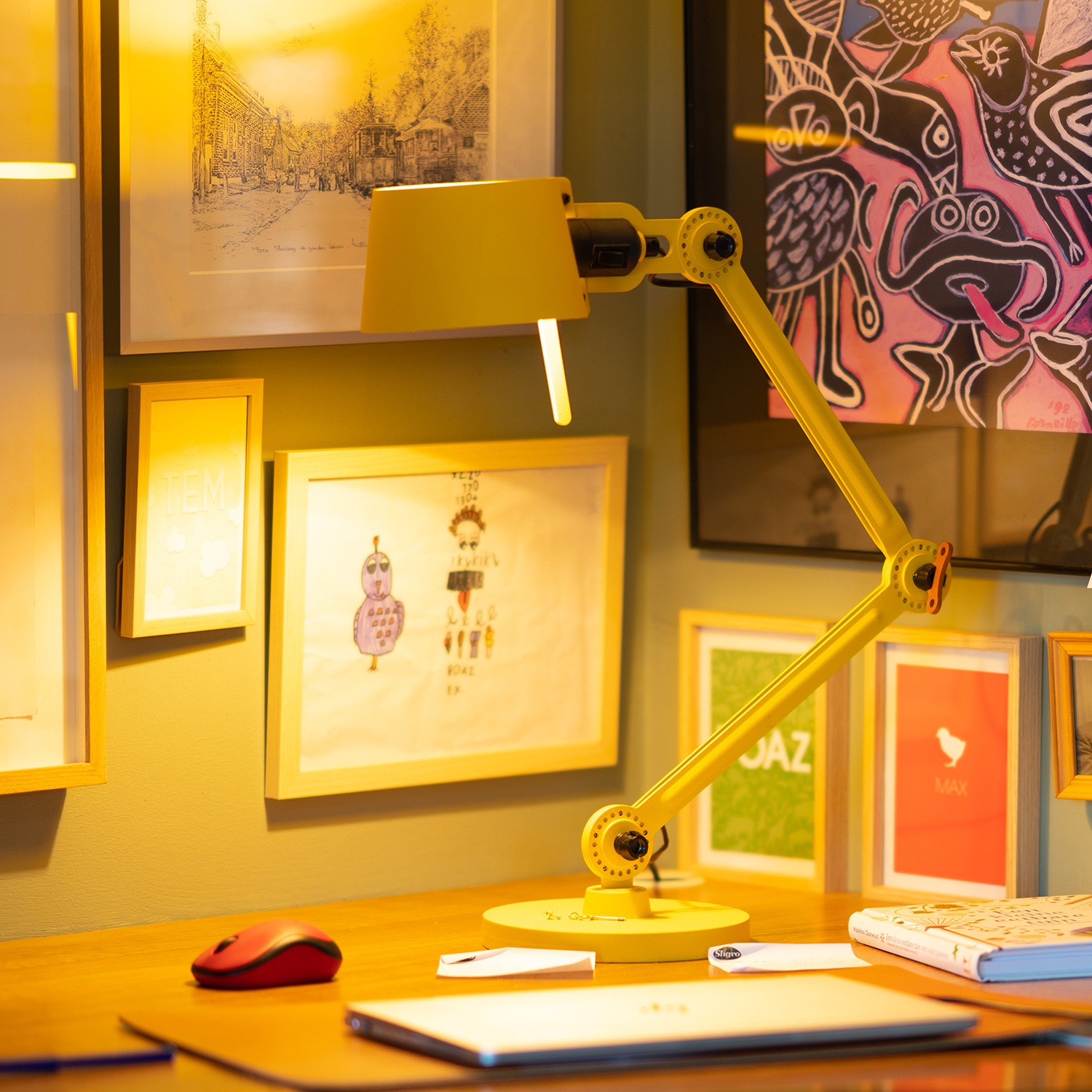 Yellow Desk Lamp Bolt Desk Small Sunny Yellow