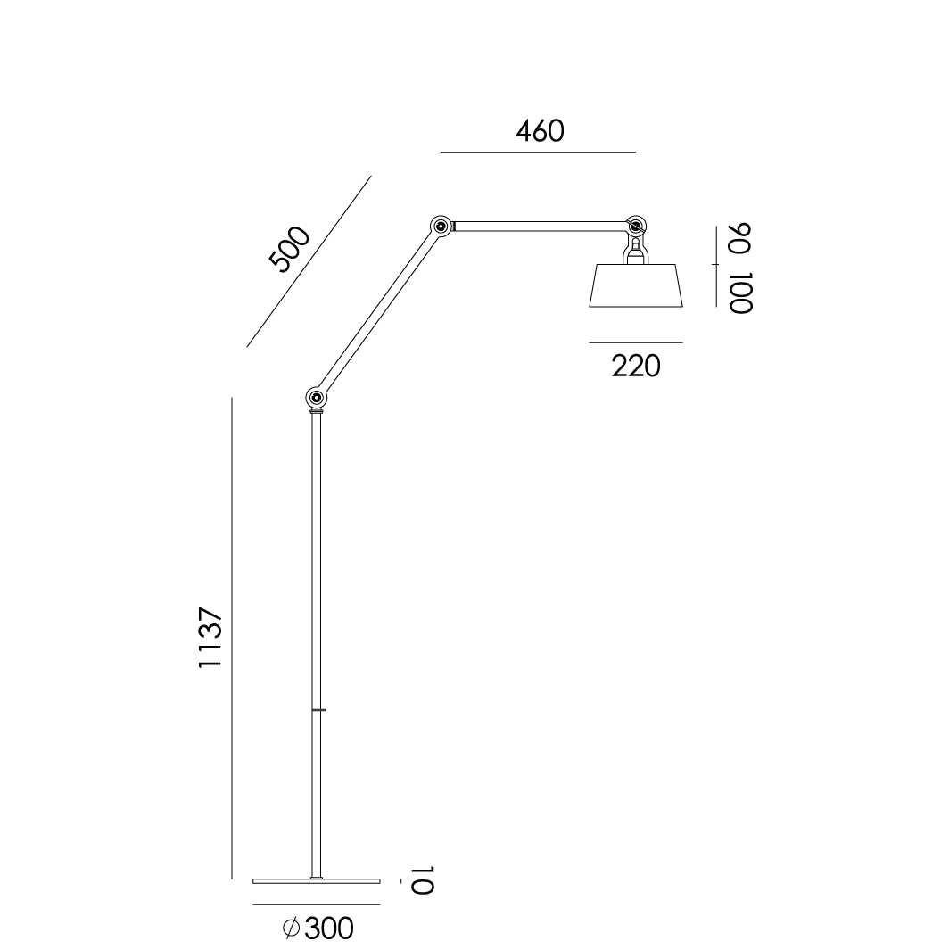 BOLT 2ARM FLOOR LONG UPPERFIT