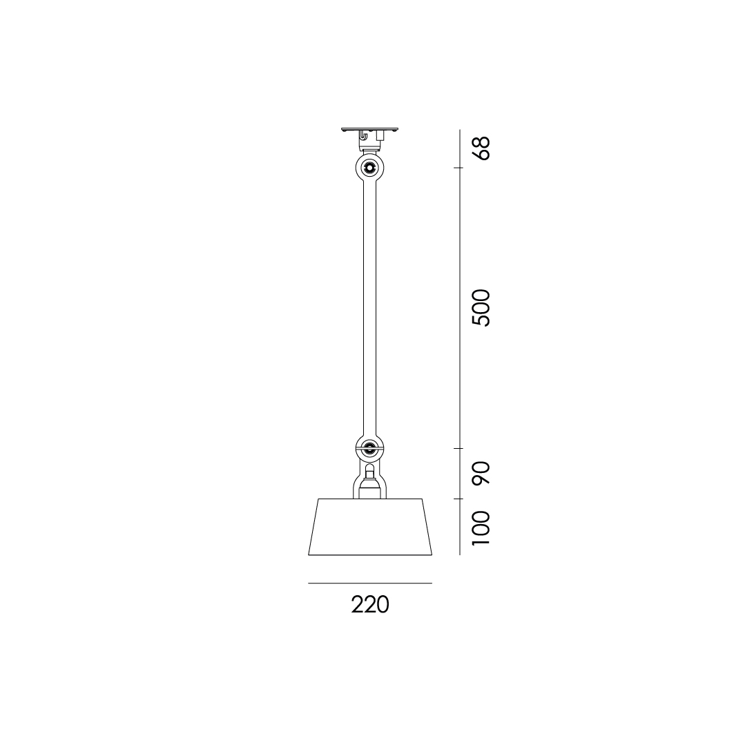 BOLT CEILING 1ARM UNDERFIT