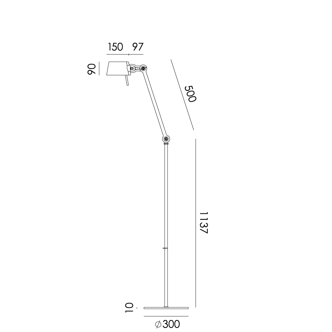 BOLT 1ARM FLOOR LONG