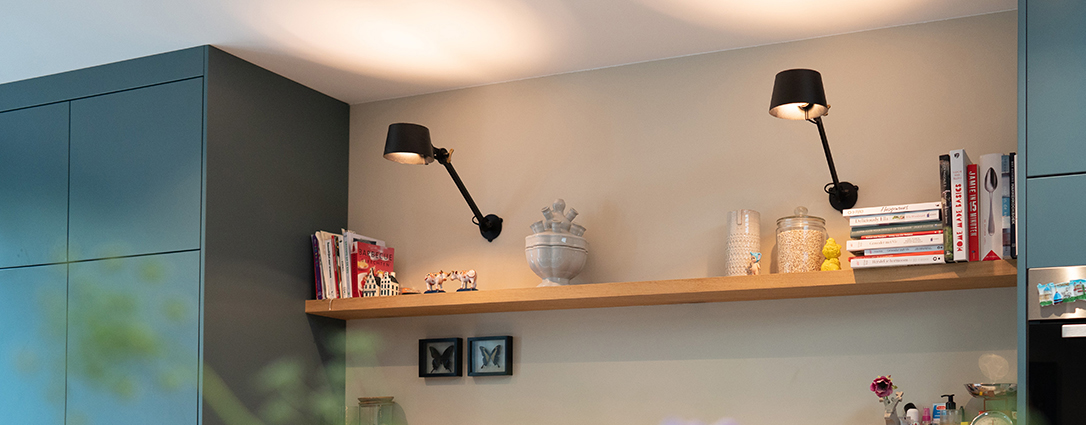 design wandlamp zwart Bolt keuken