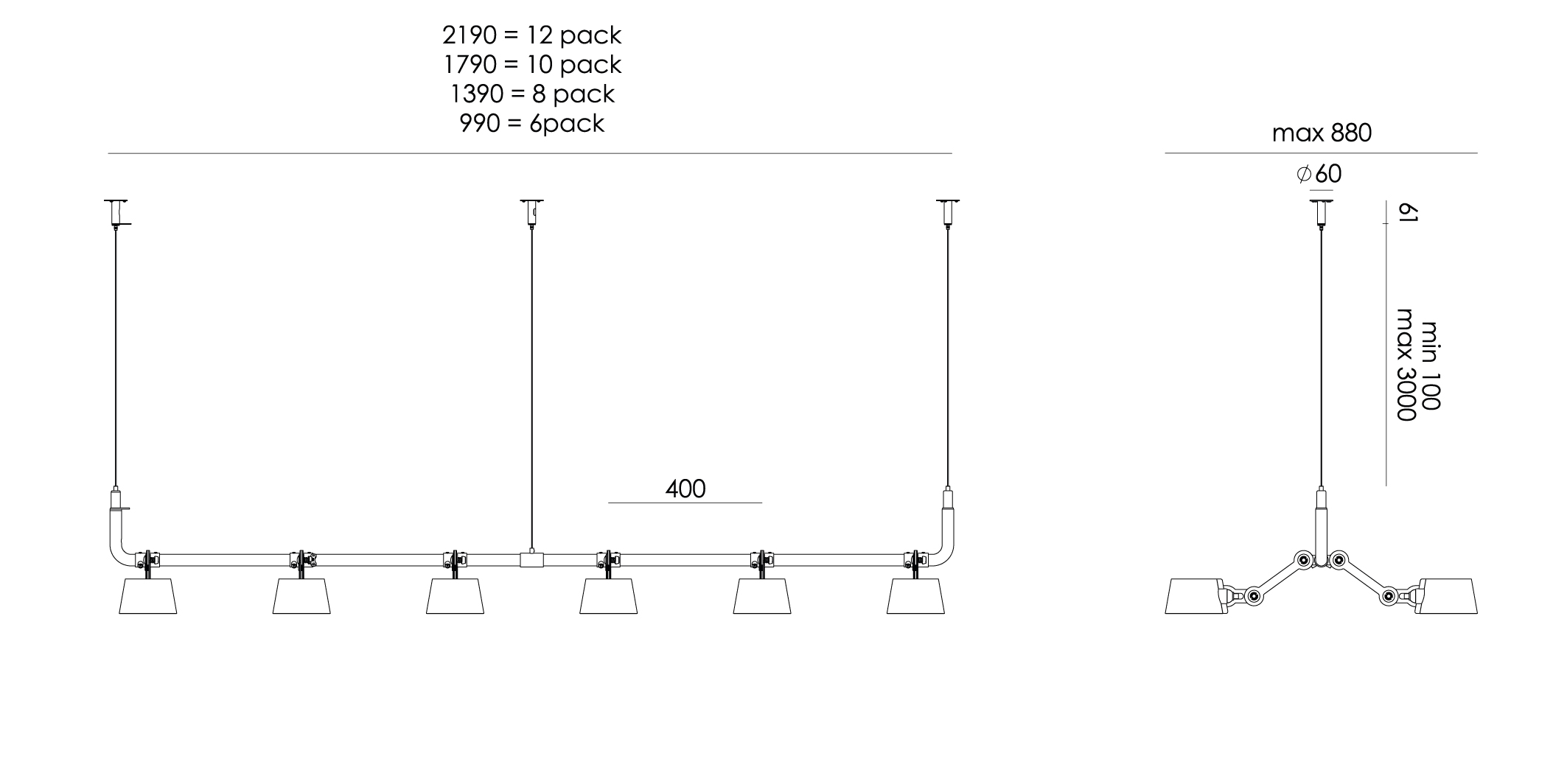 BOLT 12-PACK PENDANT