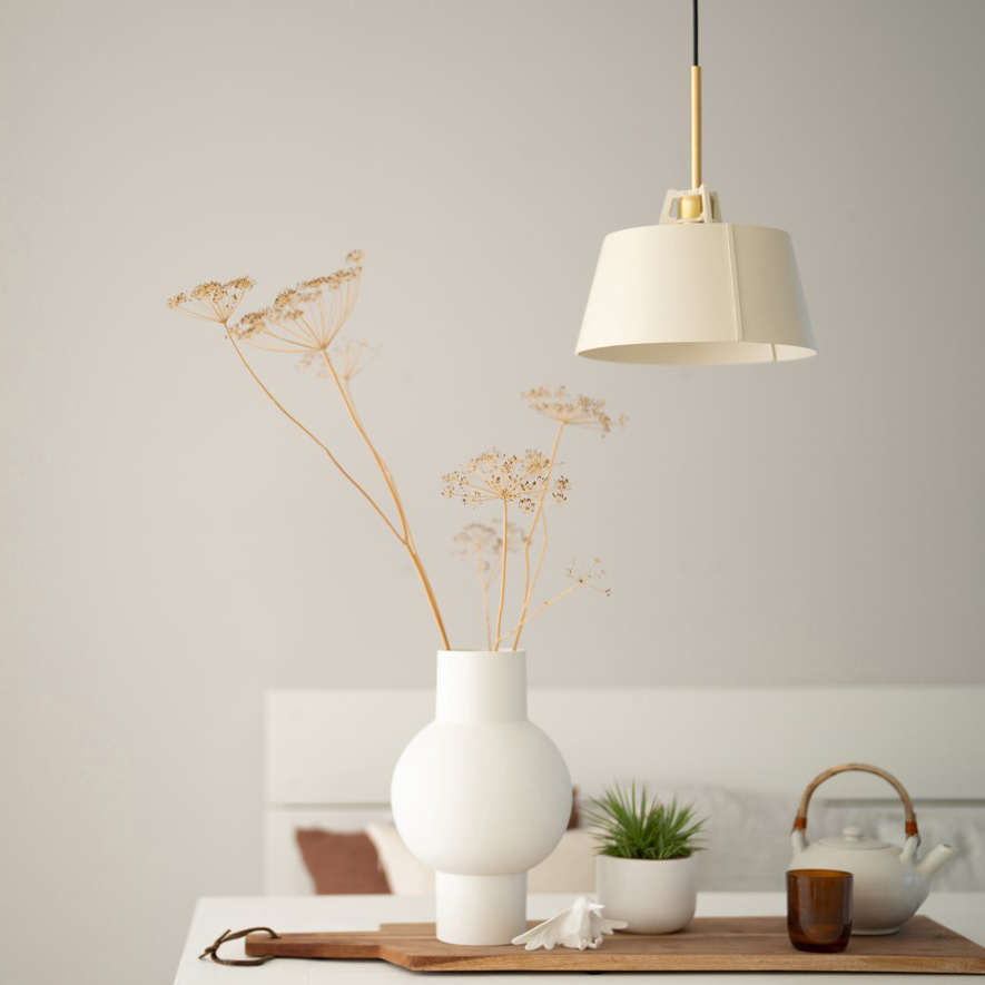 Tonone Bella Lampe Suspendue en Lightning White